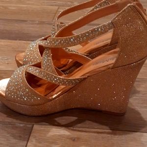 Gold Bella Marie Wedges